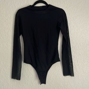 Black Long sleeves  bodysuit